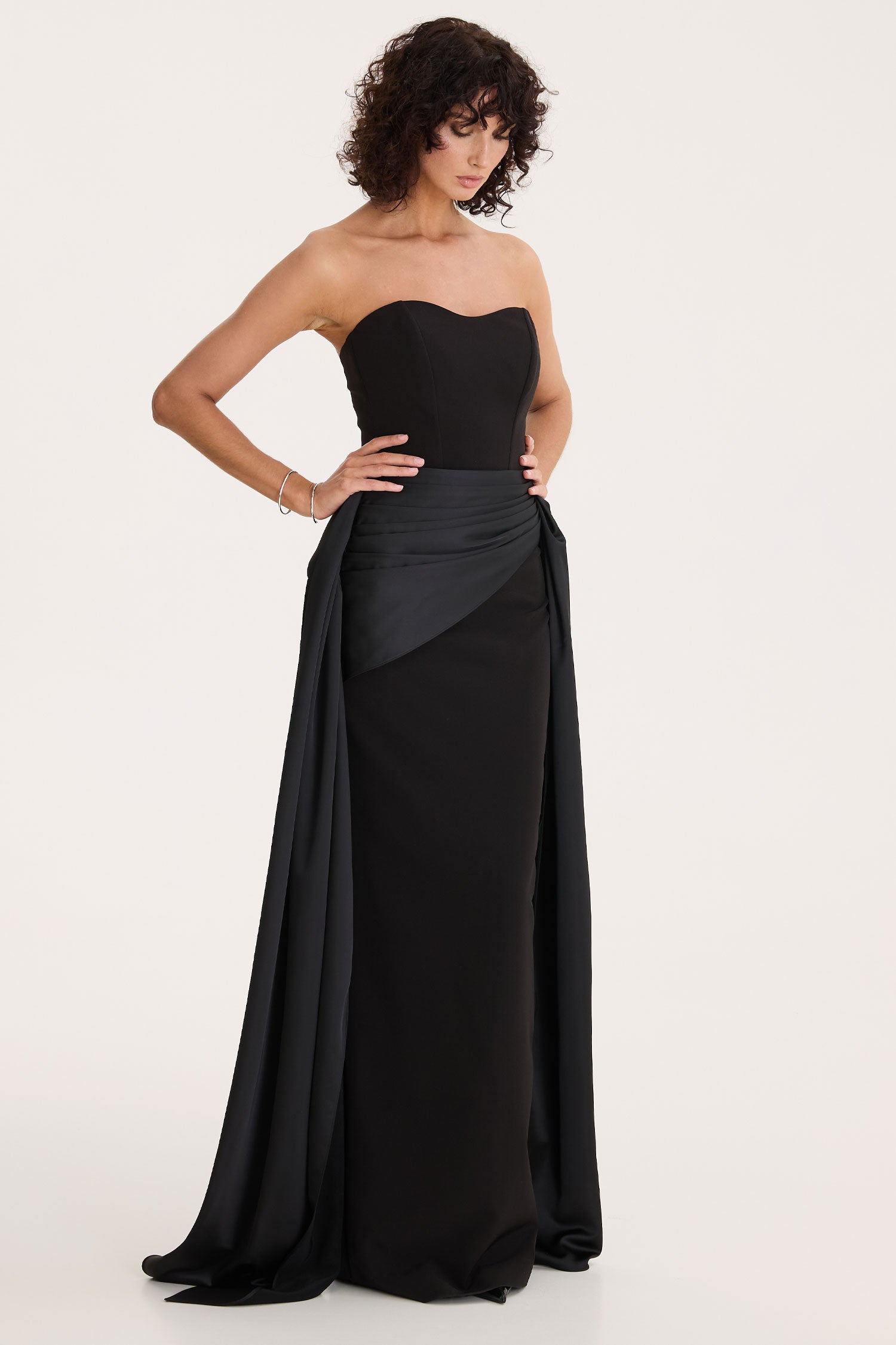 Noir Drape Gown