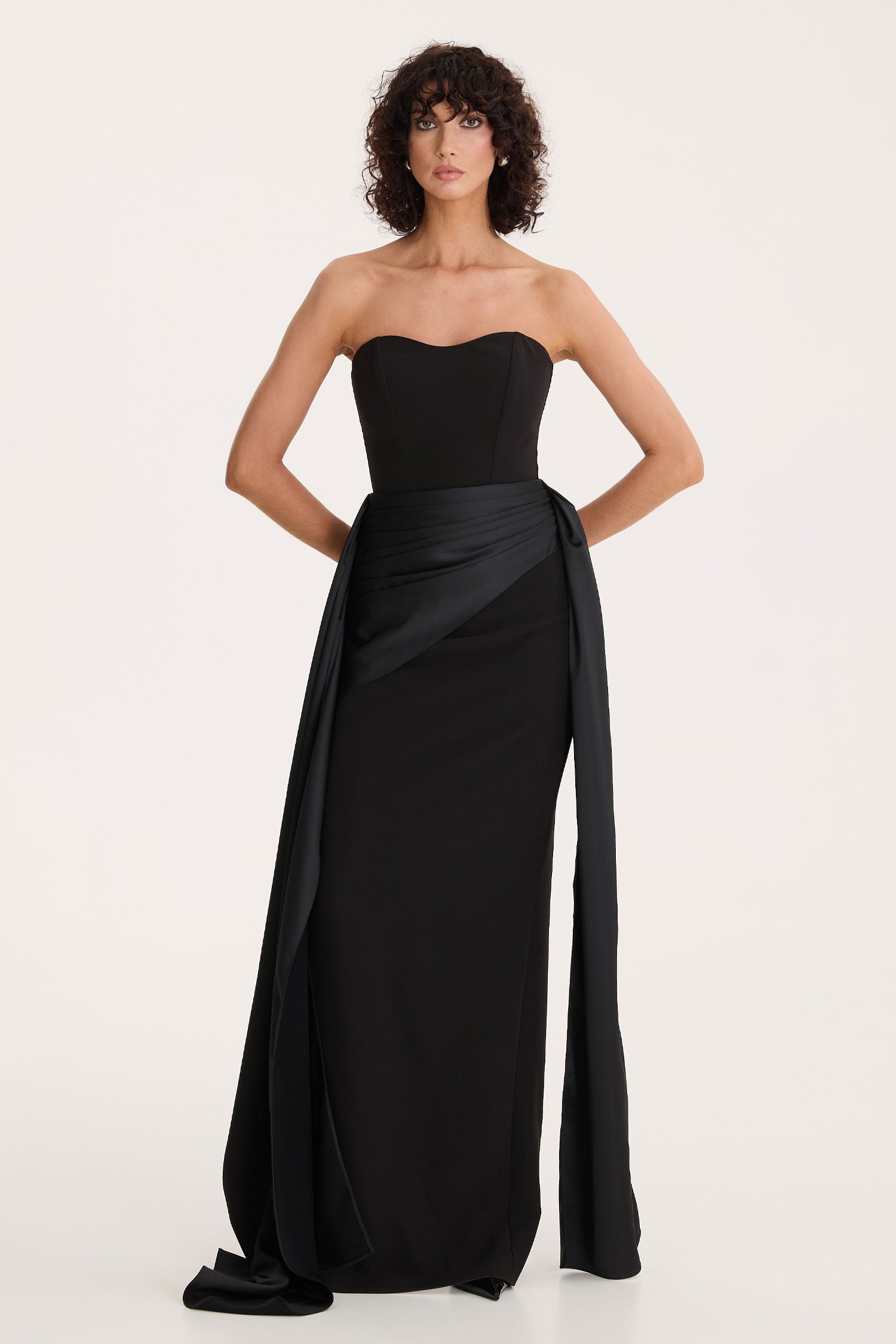 Noir Drape Gown