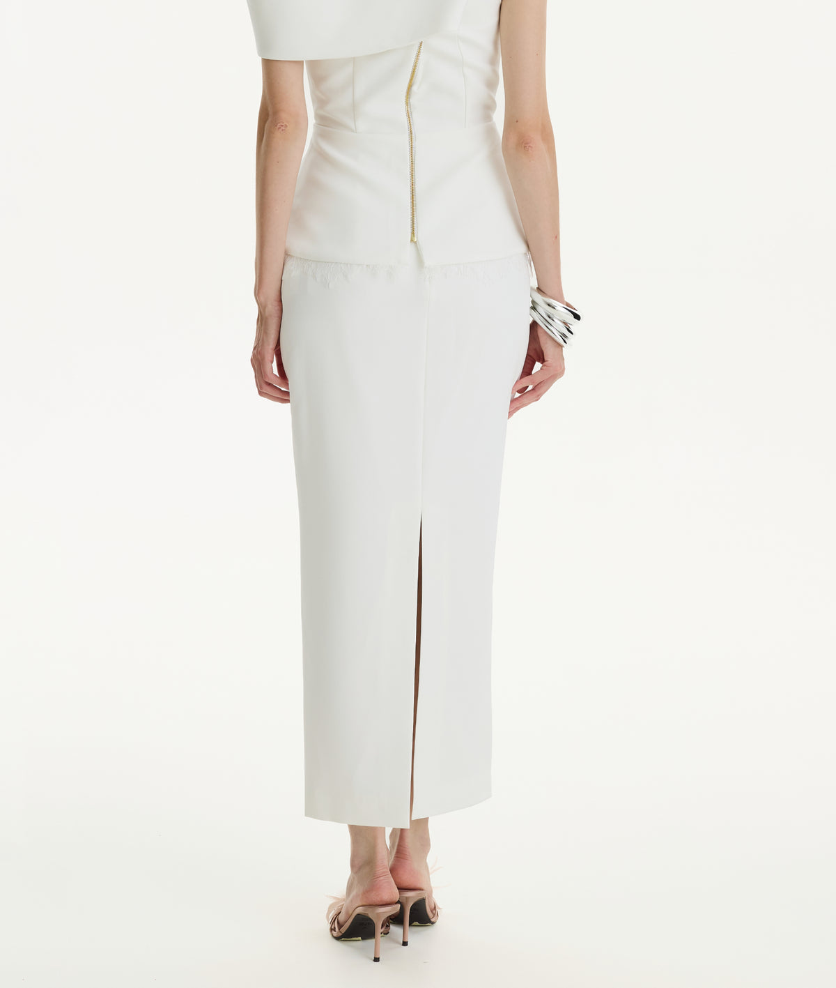 Ivory Midi Skirt