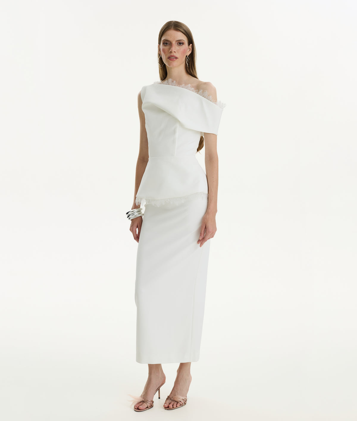 Ivory Midi Skirt