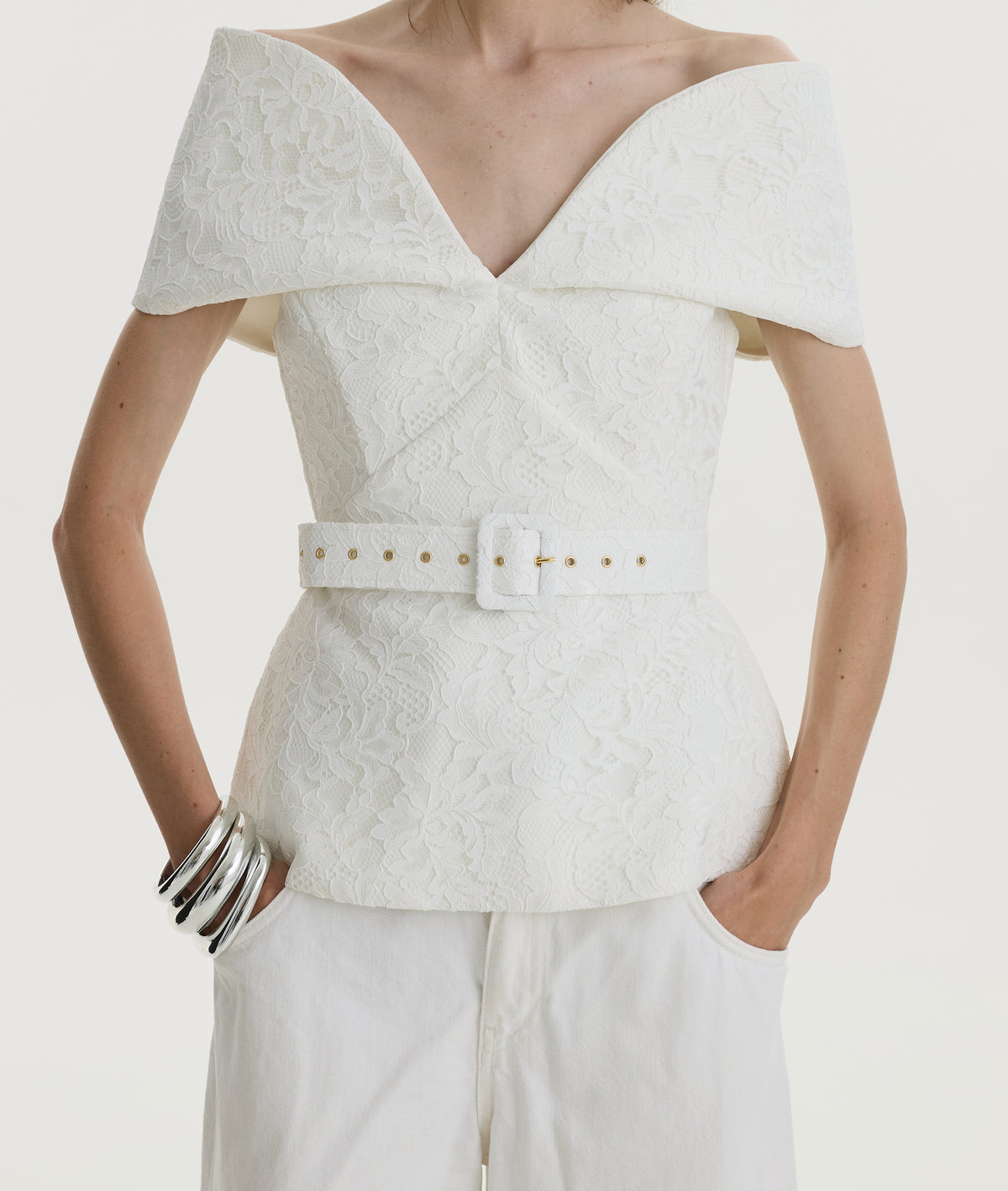 Ivory Lace Top