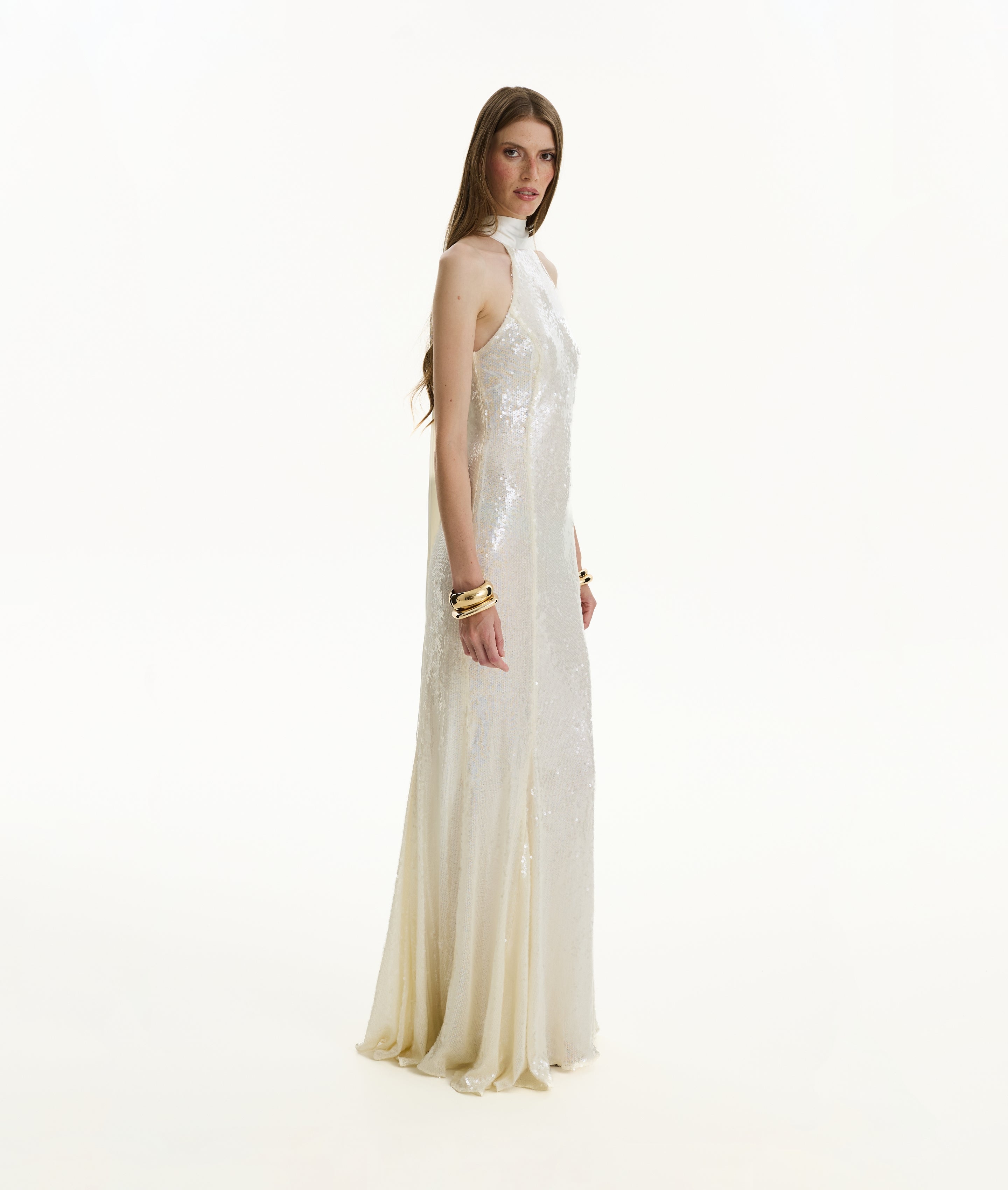 Ivory Sequin Dress