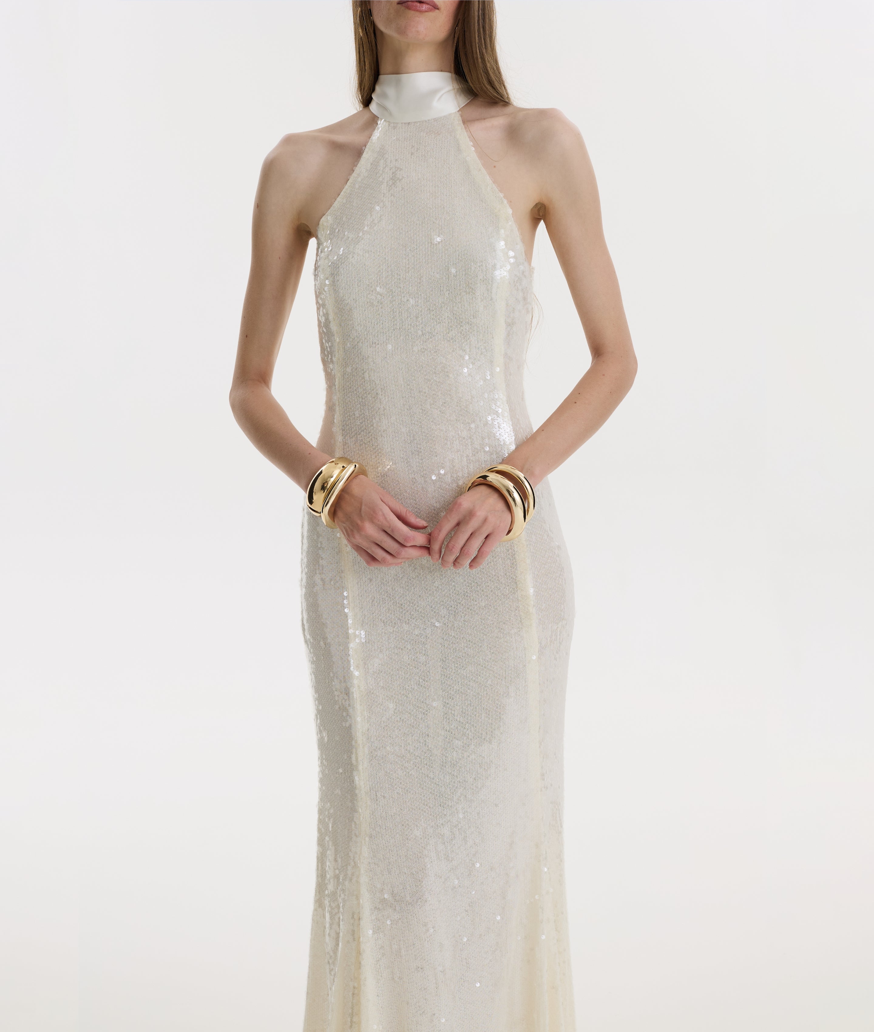 Ivory Sequin Dress