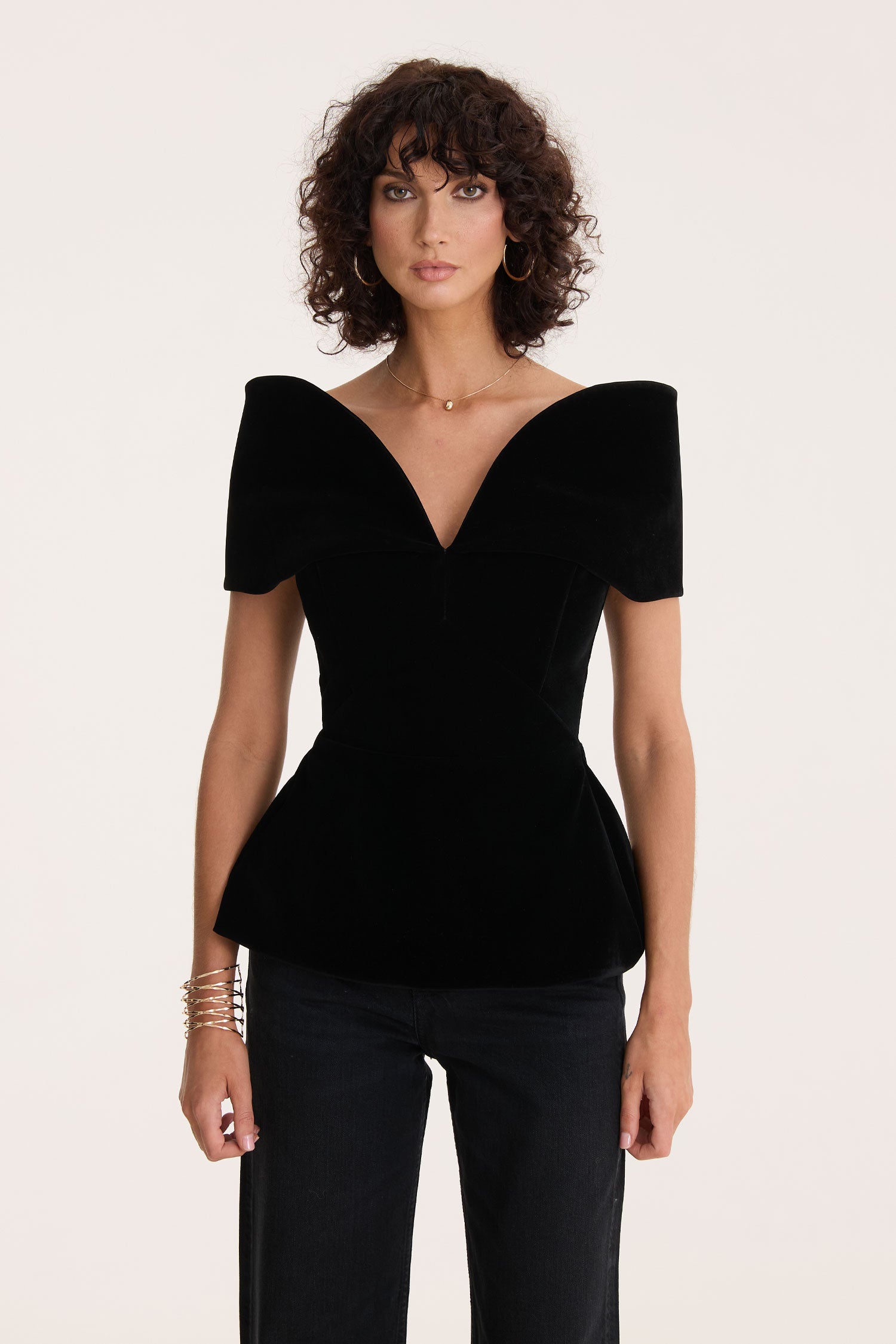 Black Velvet Top