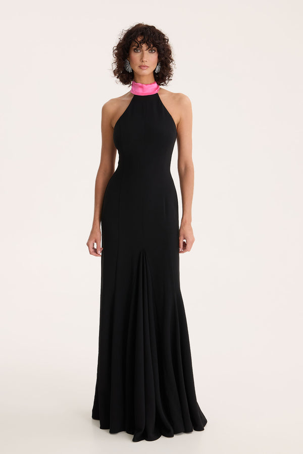 Glinda Noir Gown back view