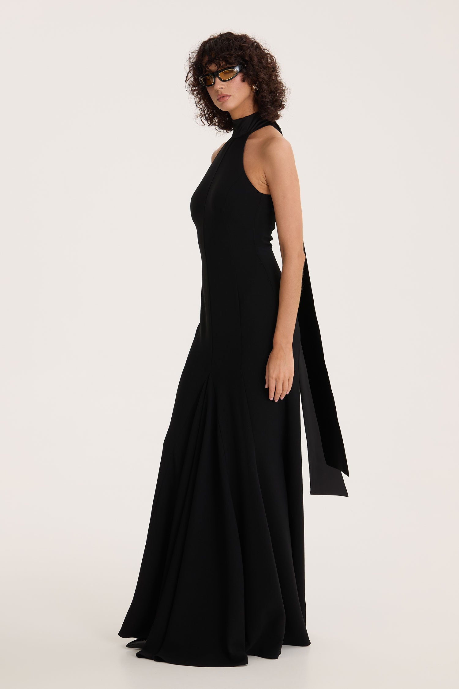 Midnight Halter Gown