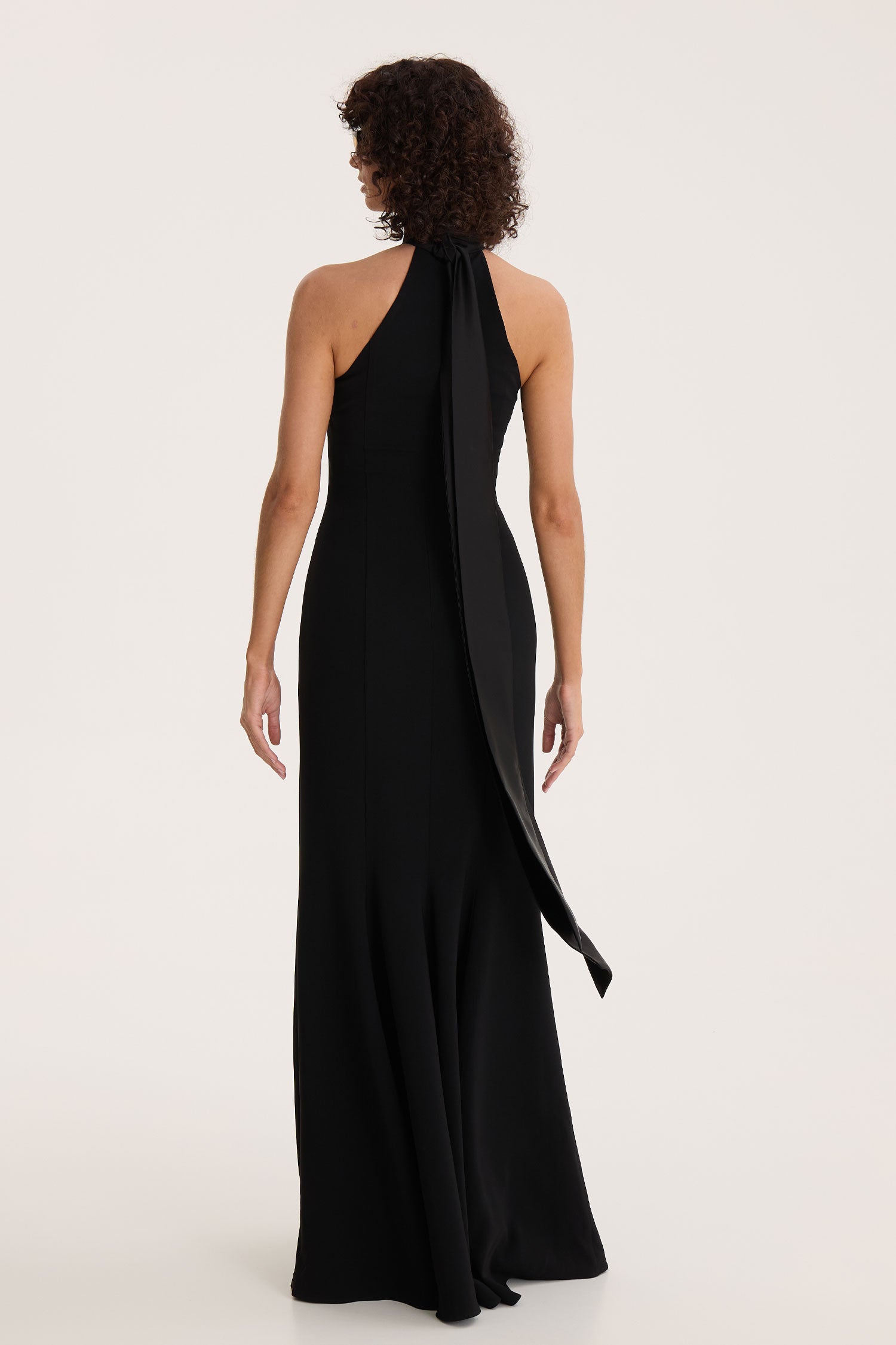 Midnight Halter Gown