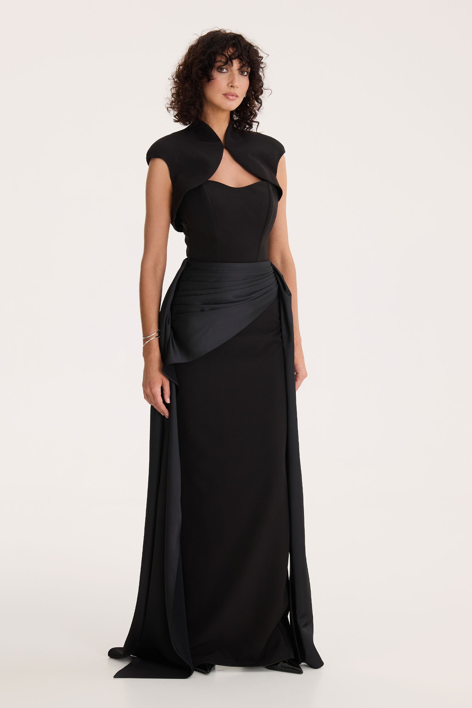 Noir Drape Gown
