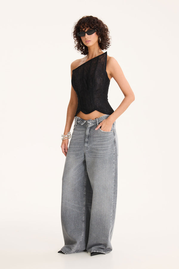 Triangle Lace Top Styled