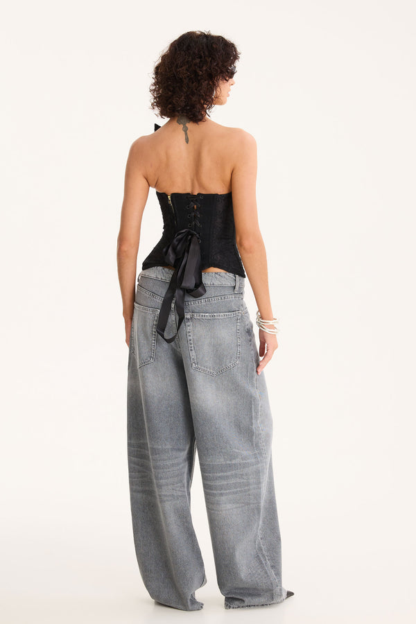 Triangle Lace Top Back View