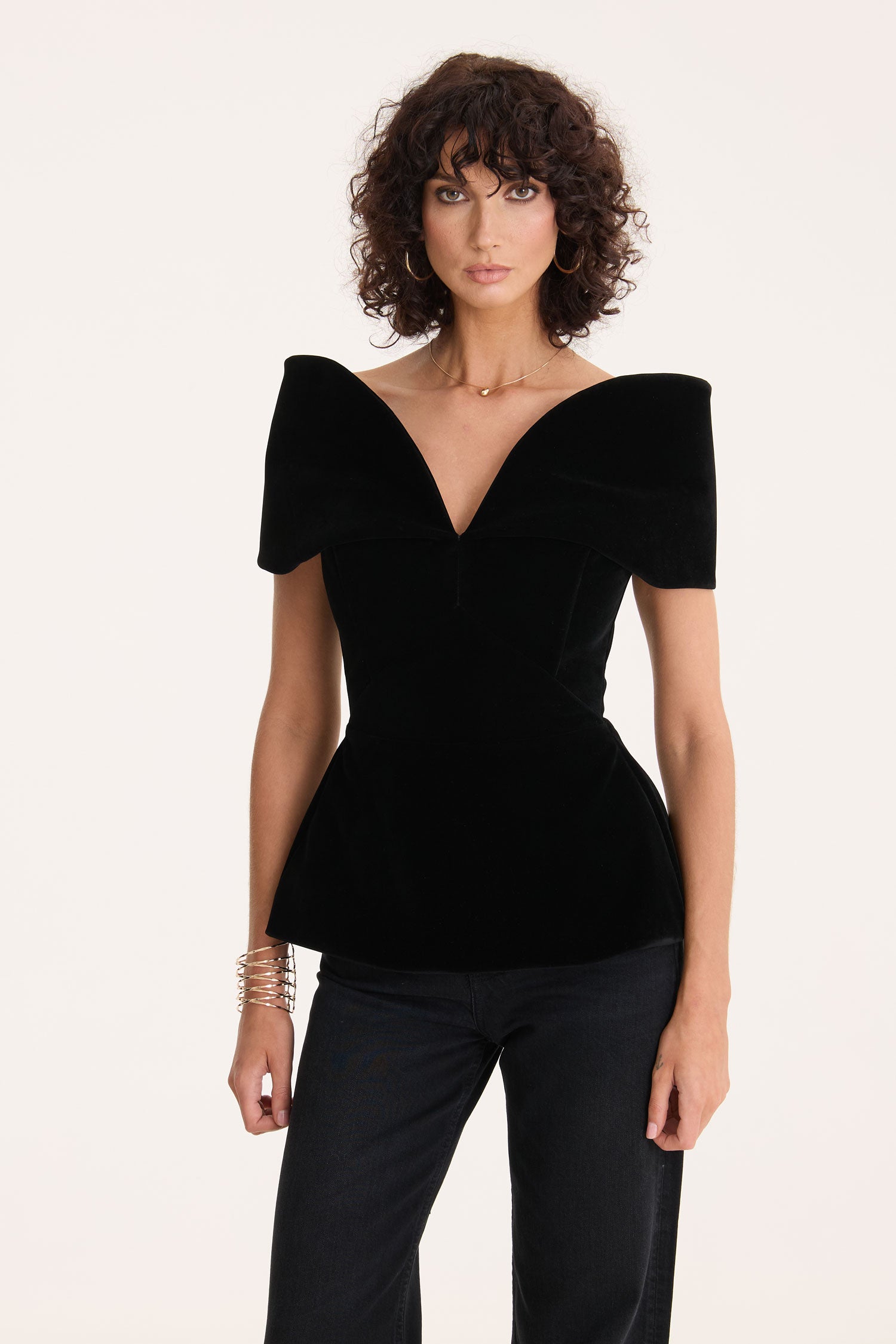 Black Velvet Top