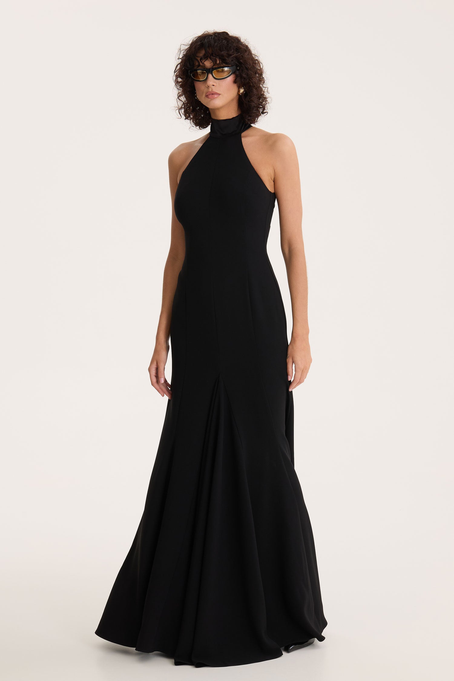 Midnight Halter Gown
