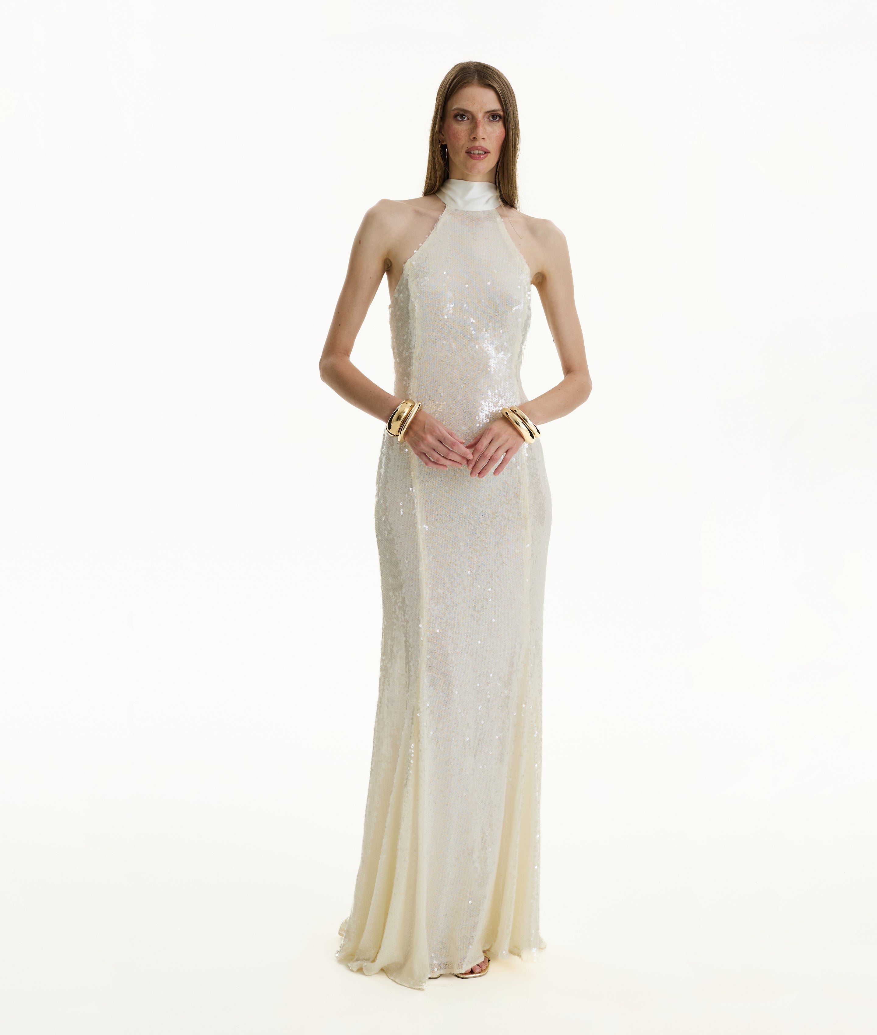 Ivory Sequin Dress